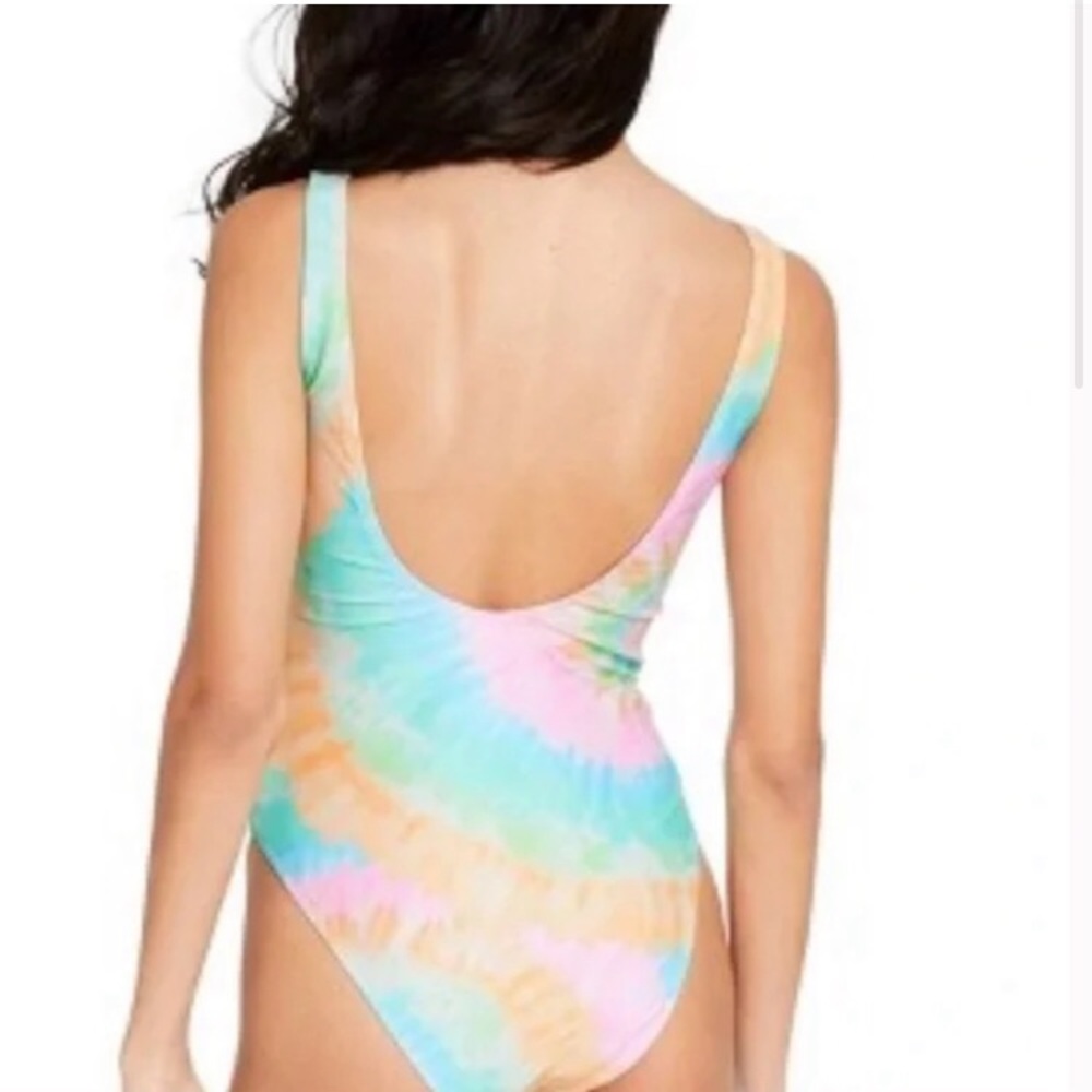 Stoney Clover for target tie dye cheeky high leg one piece swimsuit - Picture 3 of 7